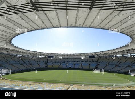 Rio de Janeiro Brazil March 10 2022 New lawn at Maracanã stadium