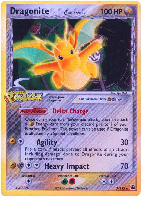 Dragonite Delta Species Ex Delta Species Pokemon Card