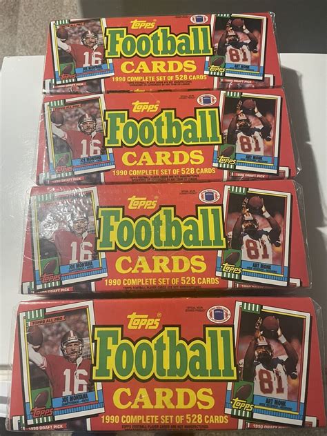 1990 Topps Football Factory Sealed Complete Set Lot 4 EBay