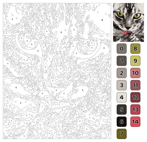 Adult Paint By Numbers 20 Free Pdf Printables Printablee