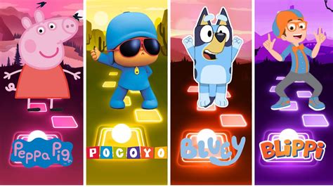 Peppa Pig Pocoyo Bluey Blippi Who Is Win Youtube