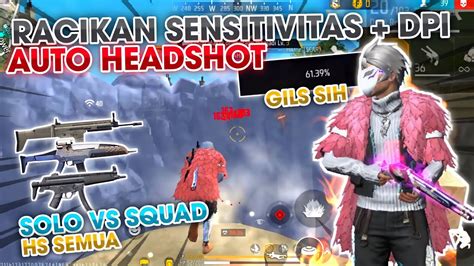 SOLO VS SQUAD PAKE RACIKAN SENSITIVITAS DPI AUTO HEADSHOT SCAR MP5 XM8