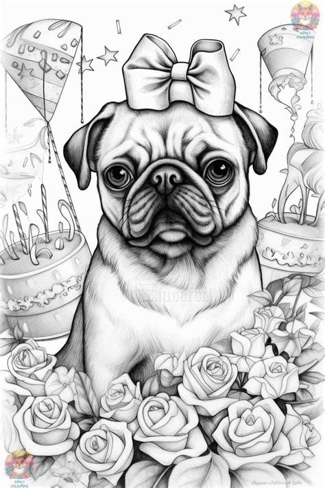 Bring Pugs To Life The Best Pug Coloring Page Collection