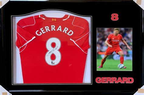 Win A Signed Framed Steven Gerrard Liverpool Shirt