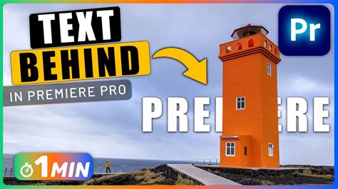 How To Put Text BEHIND Moving Objects In Premiere Pro YouTube