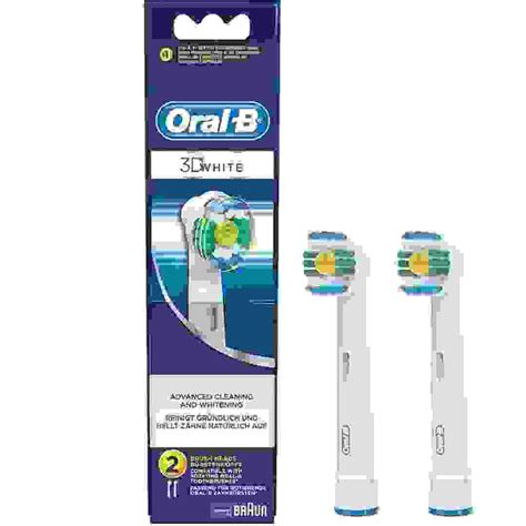 Buy Oral B 3d White Electric Toothbrush Replacement Heads Eb18 2 2