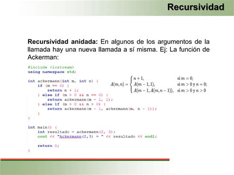 Generalidades Tipos Y Ejemplos De Recursividad Ppt