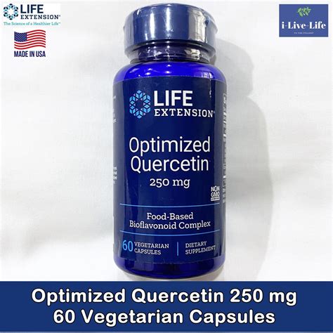 เควอซิทิน Optimized Quercetin 250 Mg 60 Vegetarian Capsules Life Extension Shopee Thailand