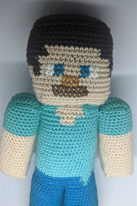 Minecraft Inspired Steve Crochet Amigurumi Etsy