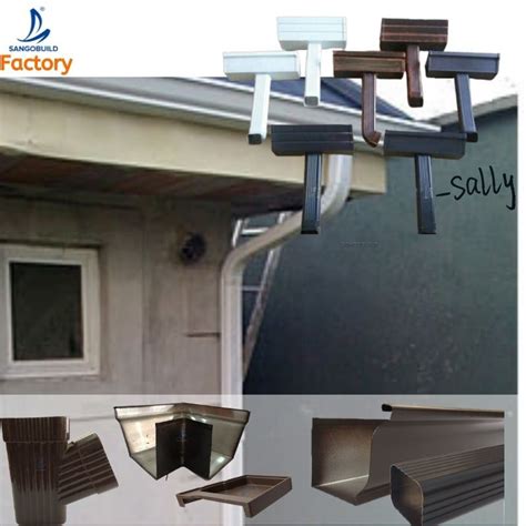 Easy To Install China Roof Gutter Rich Colors K Style Aluminum Gutter 6 Inch Rain Gutter For