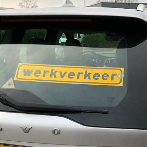 Werkverkeer zuignap bordje Officiële reflecterende uitvoering