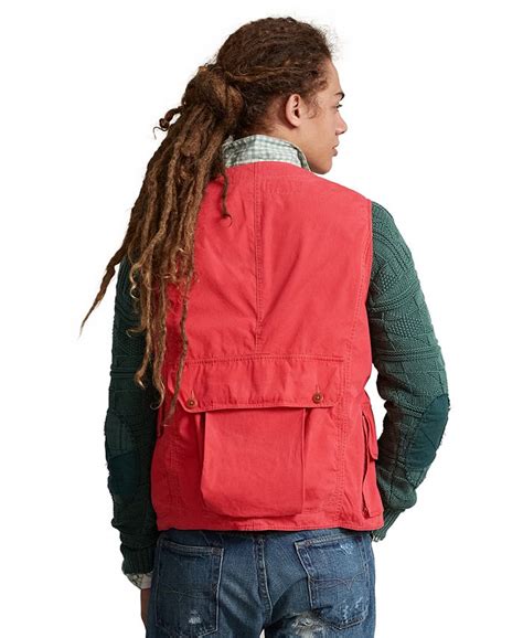 Polo Ralph Lauren Mens Canvas Fishing Vest Macys