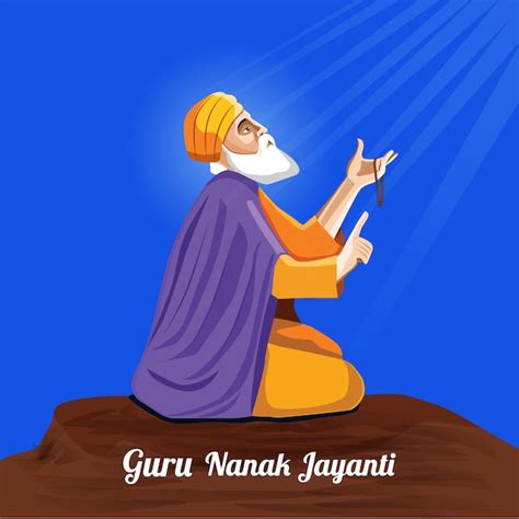 Premium Vector Guru Nanak Jayanti Creative Vector