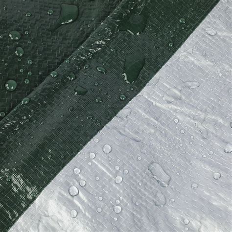 Green Silver Poly Tarps Roc Tarp