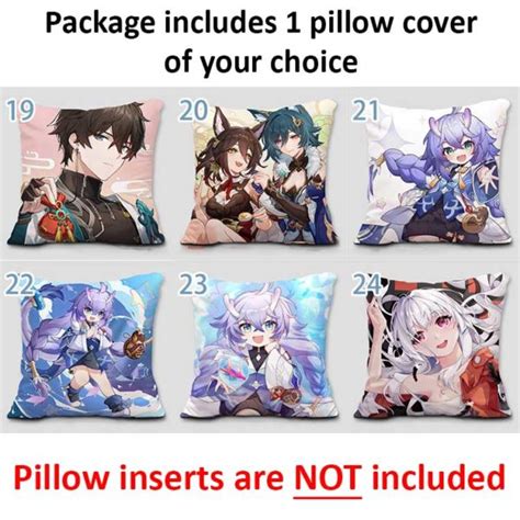 Honkai Star Rail Pillow Cover Cute Star Rail Cushion Case - RegisBox