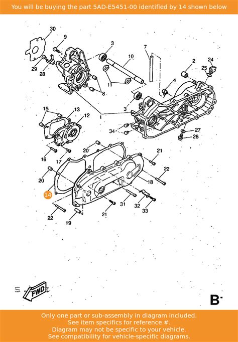 Yamaha Gasket Crankcase Cover 1 5ad E5451 00 Oem Aerox Jog Jogrr Yq50