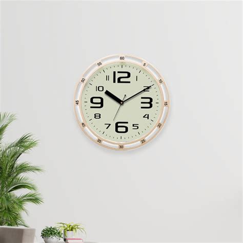 2217 Ivory Designer Sweep Second Clock Orpat