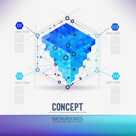 A Forma Geométrica Da Estrutura De Diamante Molecular Ilustração Do Vetor Ilustração De