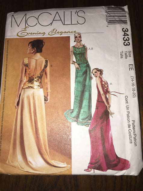 Evening Gown Sewing Patterns Mccall S Butterick And