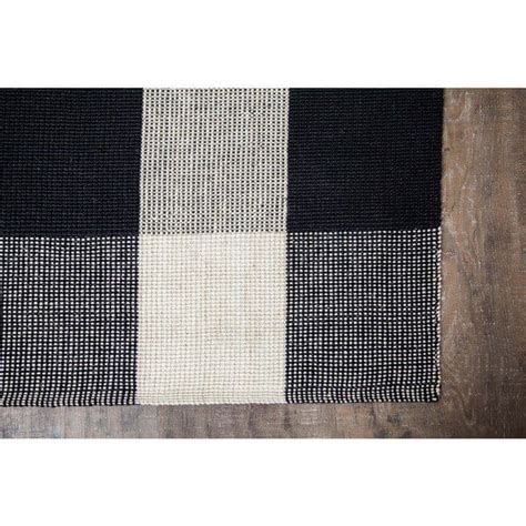 Jani Perry Black And Ivory Buffalo Plaid Jute Rug Overstock