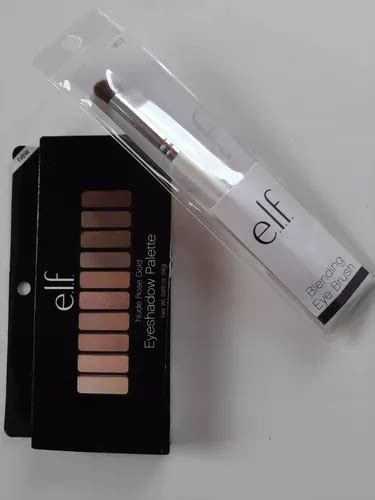 Paleta De Sombras Nude Rose Gold E l f Brocha Cuotas sin interés