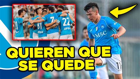 EL CHUCKY LOZANO FUE TITULAR Y El NAPOLI NO LO QUIERE SOLTAR YouTube