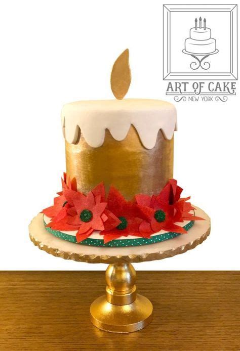 Christmas Candle Cake | Christmas cake designs, Christmas cake ...