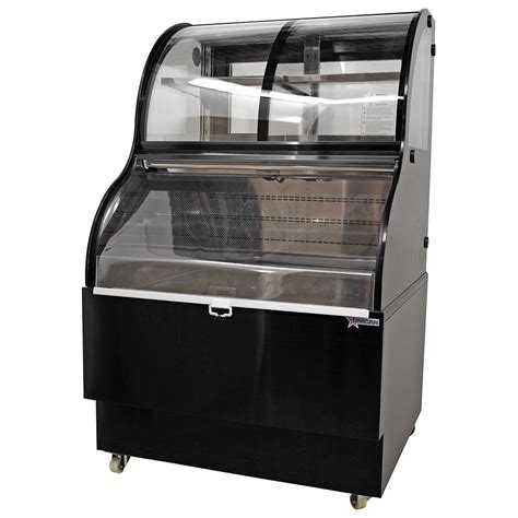 Omcan 36 Dual Service Open Refrigerated Floor Display Case Rscn0348 Paragon Food Equipment