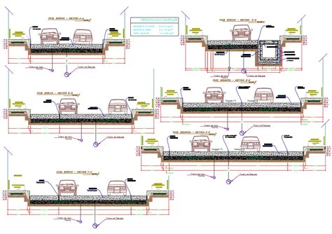 Secciones De Pavimento En AutoCAD Descargar CAD 832 9 KB Bibliocad