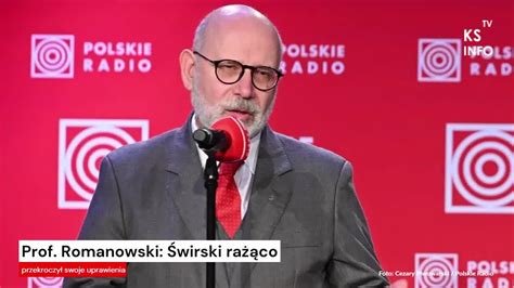 Prof Romanowski Świrski rażąco przekroczył swoje uprawienia Serwis