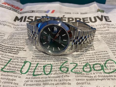 Coin Des Affaires Rolex Datejust Vert Menthe