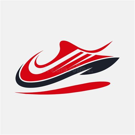 Un Logotipo De Nike Con Colores Rojo Y Negro Que Se Muestra En Un Fondo