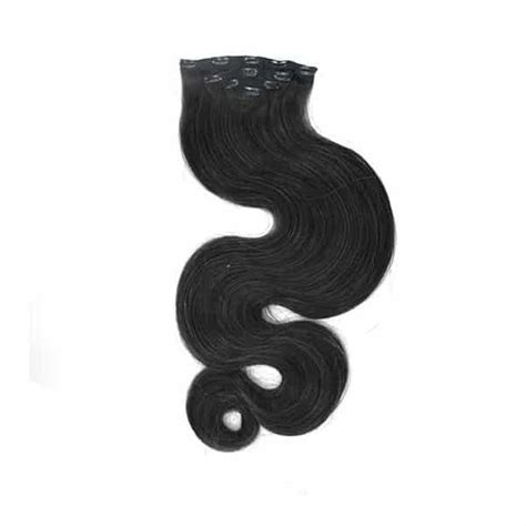 Water Body Wavy Black Clip In Hair Macsara Hair 1 Vietnam Hair