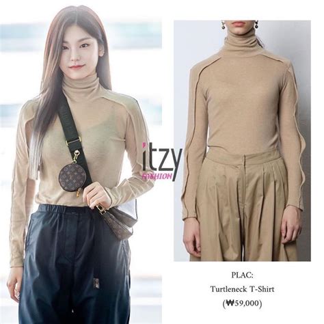 Itzy Fashion On Instagram Yeji Icn Plac Turtleneck T Shirt