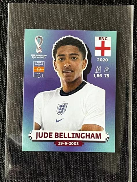 Panini Sticker Fifa World Cup Qatar Jude Bellingham England Eng