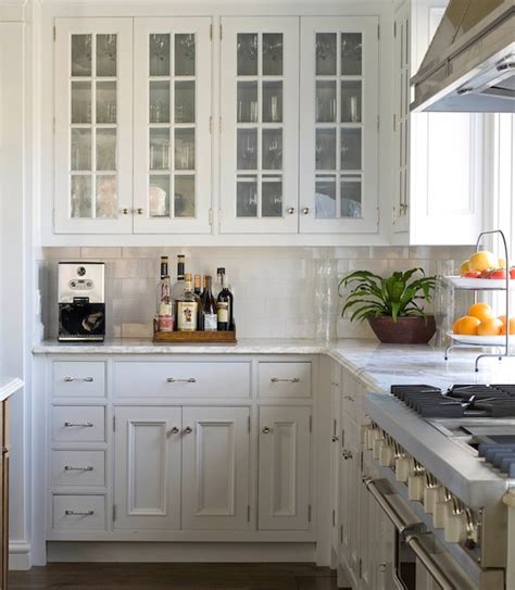 Glass Front Kitchen Cabinets Traditional Kitchen Phoebe Howard