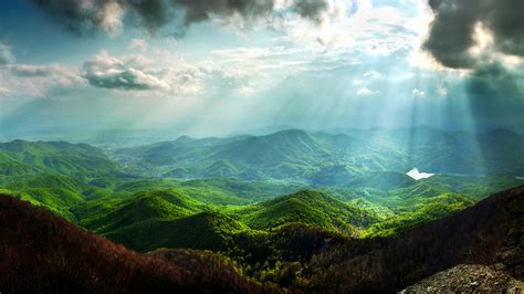 Fondos De Pantalla 1920x1080 Fotografía De Paisaje Montañas Cielo Musgo Nube Rayos De Luz