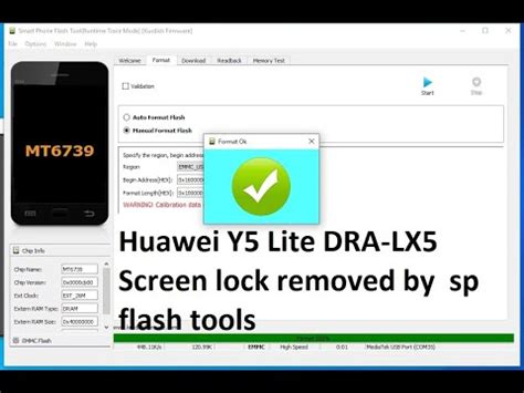 Huawei Y Lite Dra Lx Screen Unlock By Sp Flash Tool Youtube