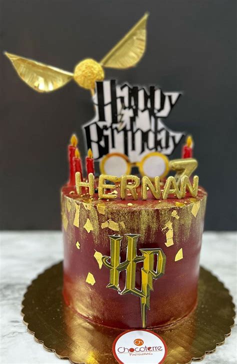 The Magical Harry Potter Cake Ideas Deep Red Harry Potter Cake