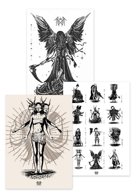 Sleep Token Limited Tmbte Pack Of 3 Art Print Impericon