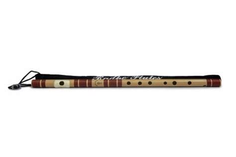 Radhe Flutes Pvc Fiber D Natural Bansuri Middle Octave Right Handed