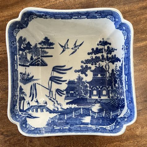 Spode Pearlware Salad Bowl ‘willow Pattern C 1810 Moorabool