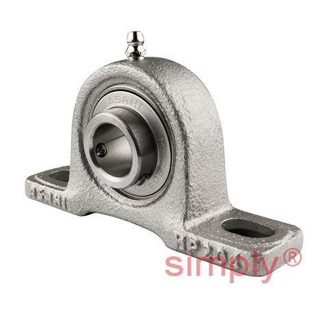 Asahi Mucp Fd Stainless Steel Two Bolt Pillow Plummer Block Housing