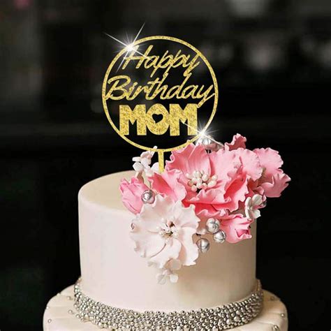 Buy Yuinyo Happy Birthday Cake Topper For Mom Party Cake Topper For