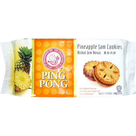 Hup Seng Pineapple Jam Cookies 168g Ja Lan Tiong