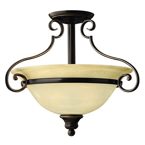 Hinkley Cello Vintage Semi Flush Ceiling Light In Antique Bronze Finish Hkcellosf Lighting