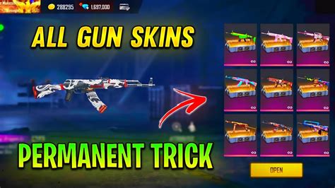 How To Get All Gun Skin Permanent In Free Fire Free Fire Gun Skin