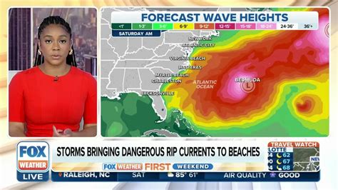 Storms Bringing Dangerous Rip Currents To Beaches Over Labor Day Weekend Latest Weather Clips