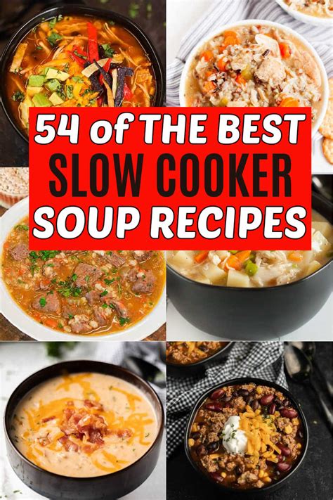 54 Easy Crock Pot Soup Recipes Eating On A Dime