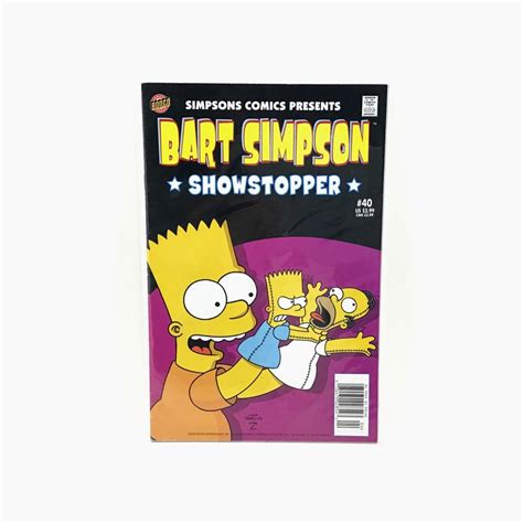 Bart Simpson Comics 40 Showstopper Comic Book Bongo Comics Etsy